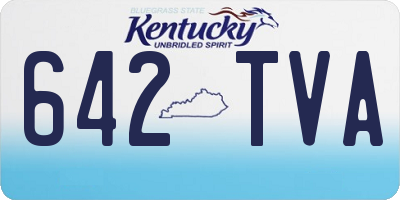 KY license plate 642TVA