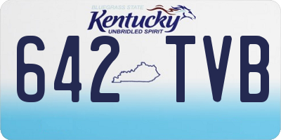KY license plate 642TVB