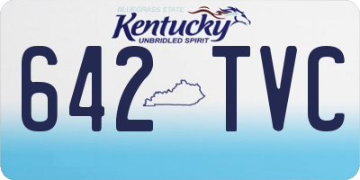 KY license plate 642TVC
