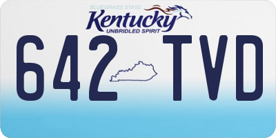 KY license plate 642TVD