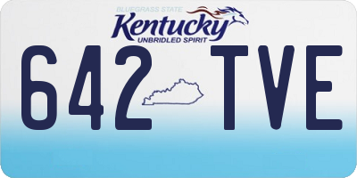 KY license plate 642TVE