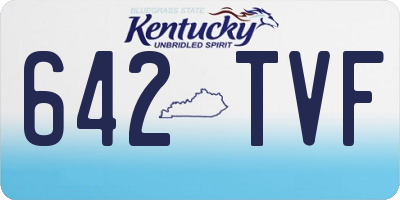 KY license plate 642TVF