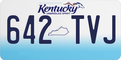 KY license plate 642TVJ