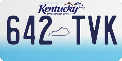 KY license plate 642TVK