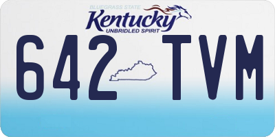 KY license plate 642TVM