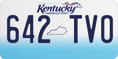 KY license plate 642TVO