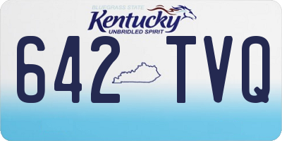 KY license plate 642TVQ