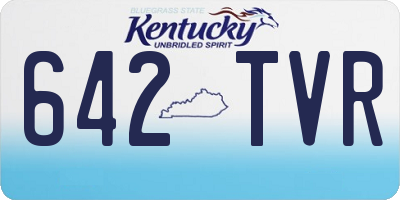 KY license plate 642TVR