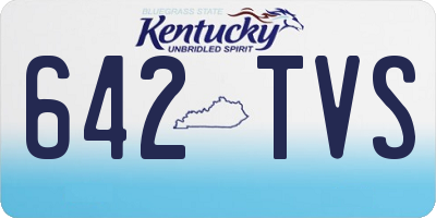 KY license plate 642TVS