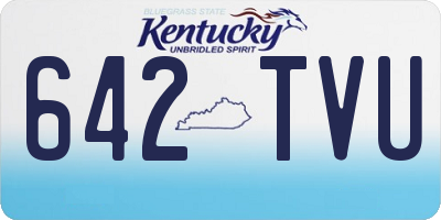 KY license plate 642TVU