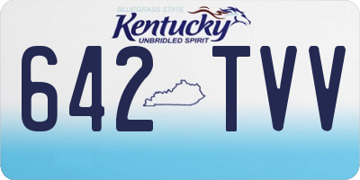 KY license plate 642TVV