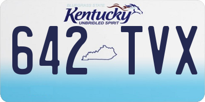 KY license plate 642TVX