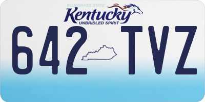 KY license plate 642TVZ
