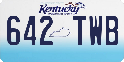 KY license plate 642TWB