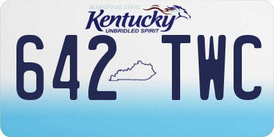 KY license plate 642TWC
