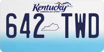 KY license plate 642TWD