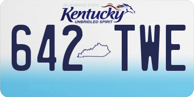 KY license plate 642TWE