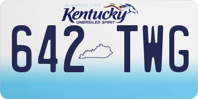 KY license plate 642TWG