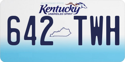 KY license plate 642TWH