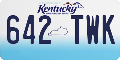 KY license plate 642TWK