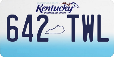 KY license plate 642TWL