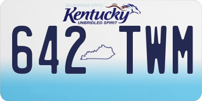 KY license plate 642TWM