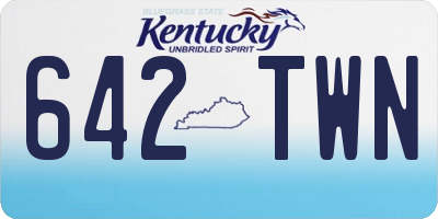 KY license plate 642TWN