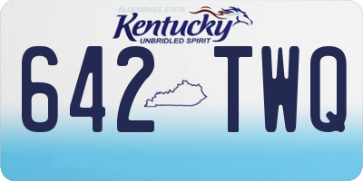 KY license plate 642TWQ