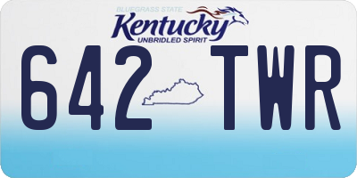 KY license plate 642TWR