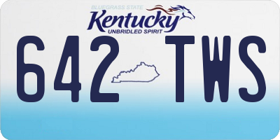 KY license plate 642TWS