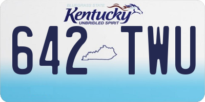KY license plate 642TWU