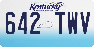 KY license plate 642TWV