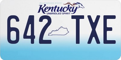 KY license plate 642TXE