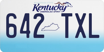 KY license plate 642TXL