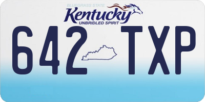 KY license plate 642TXP