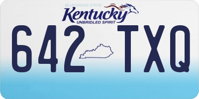 KY license plate 642TXQ