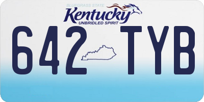 KY license plate 642TYB