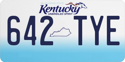 KY license plate 642TYE