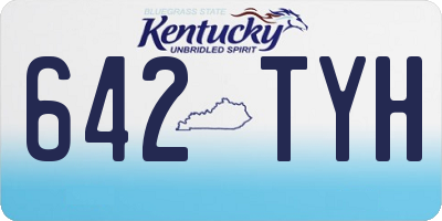 KY license plate 642TYH