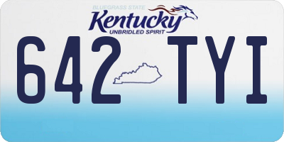 KY license plate 642TYI