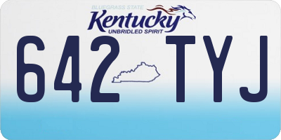 KY license plate 642TYJ