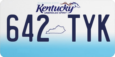 KY license plate 642TYK