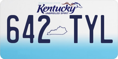 KY license plate 642TYL