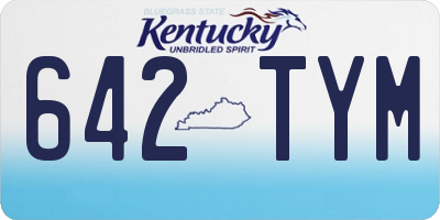 KY license plate 642TYM