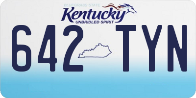 KY license plate 642TYN