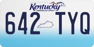 KY license plate 642TYQ