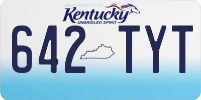 KY license plate 642TYT