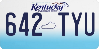 KY license plate 642TYU