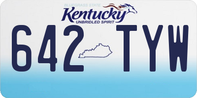 KY license plate 642TYW
