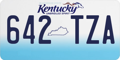 KY license plate 642TZA